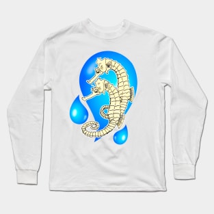 Yellow seahorse Long Sleeve T-Shirt